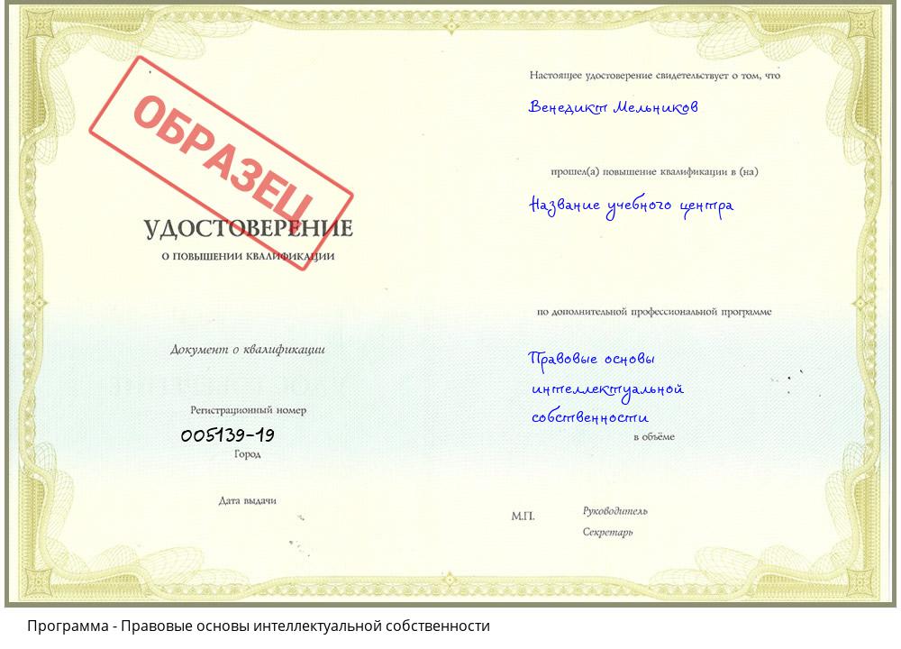 Правовые основы интеллектуальной собственности Нижний Новгород