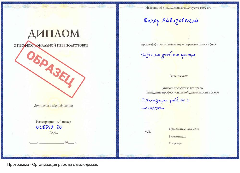 Организация работы с молодежью Нижний Новгород