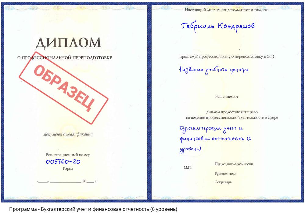 Бухгалтерский учет и финансовая отчетность (6 уровень) Нижний Новгород