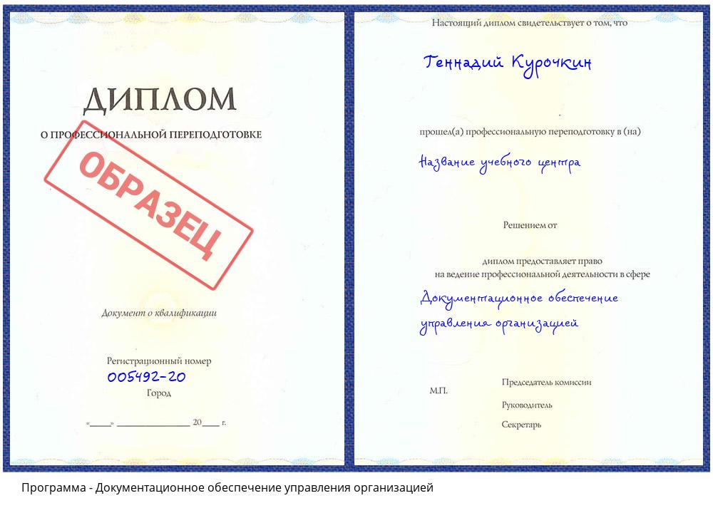 Документационное обеспечение управления организацией Нижний Новгород